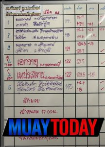 รูปร่าง + น้ำหนัก ศึกช้างมวยไทยเกียรติเพชร
